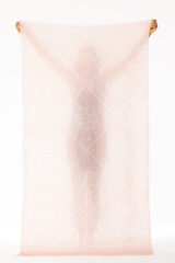 DIAMONDS & FLOWERS SHAMINA IN ANTICO & IVORY 100% CASHMERE, HAND TIE DYED