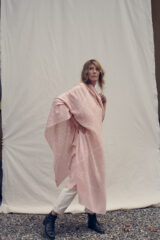 DIAMONDS & FLOWERS SHAMINA IN ANTICO & IVORY 100% CASHMERE, HAND TIE DYED